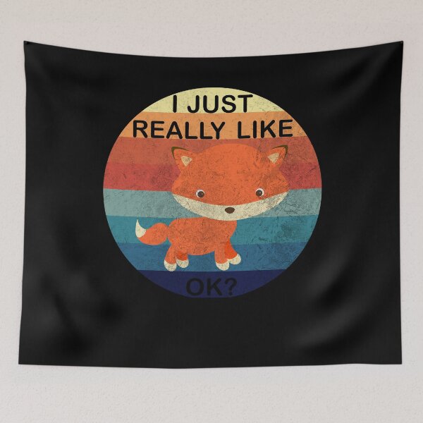 Item preview, I like foxes just very ok retro vintage fox designed and sold by DerNerd.