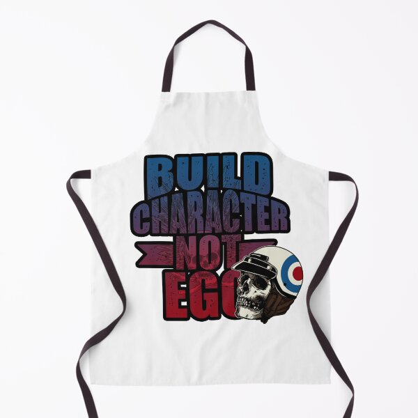 Item preview, Build Character not Ego - Biker Skull blue designed and sold by arendbotha.