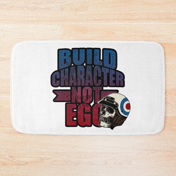 Item preview, Build Character not Ego - Biker Skull blue designed and sold by arendbotha.