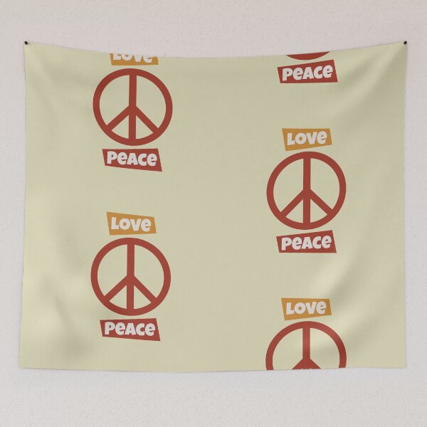 Item preview, Love And Peace Simple Peace Sign designed and sold by Mustard Prophet.
