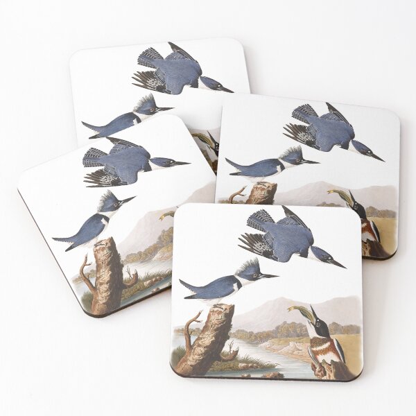 Item preview, Belted Kingfishers by John James Audubon designed and sold by TheCurators.