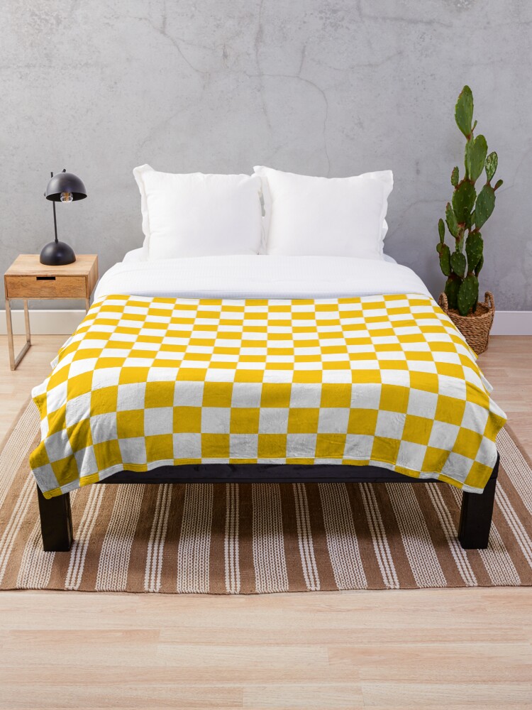 Dark discount mustard throw