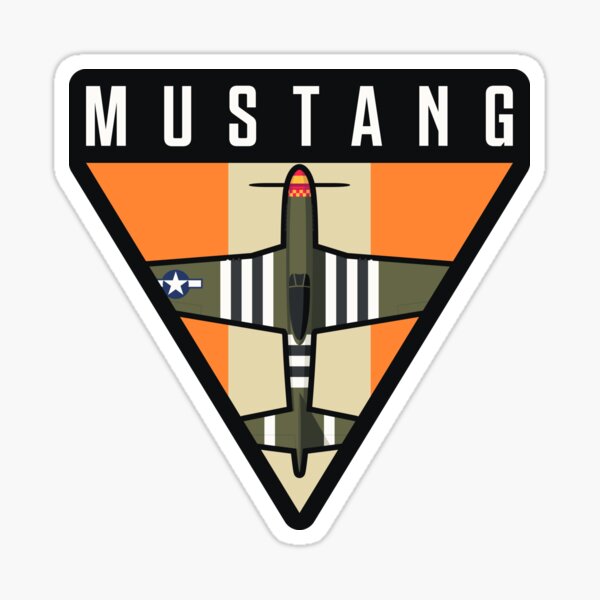 P-51 Mustang Fighter Aircraft - Olive Sticker