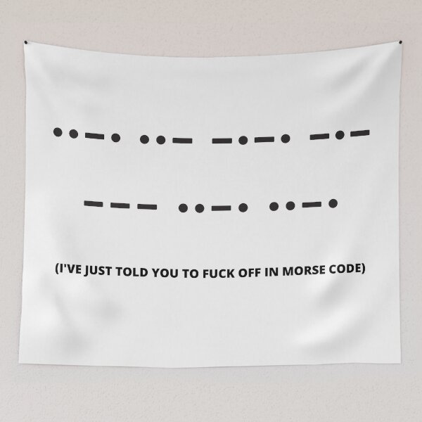 Item preview, Fuck Off Morse Code designed and sold by lolora.