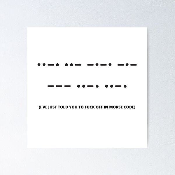 f*** you in morse code by gunshotgames