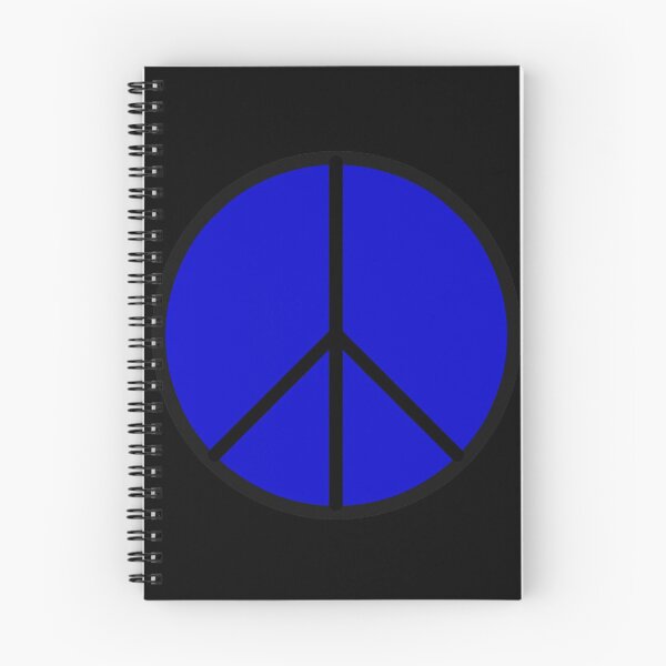 Item preview, Blue Peace Sign on Black designed and sold by Greenwood2112.