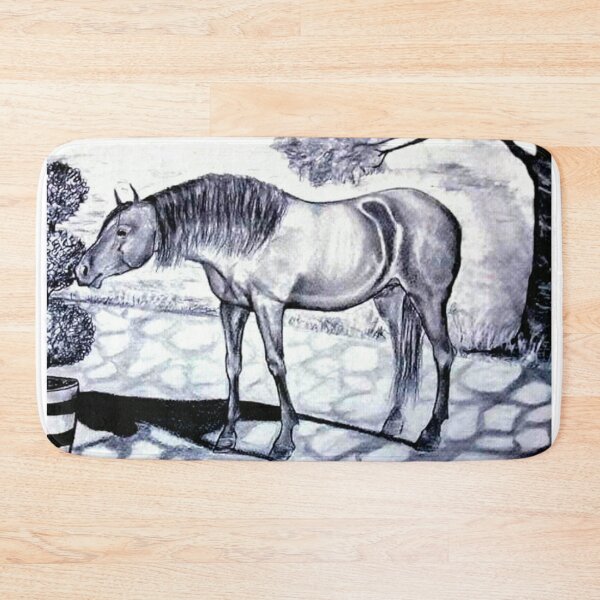 Item preview, Graphite drawing horse portrait designed and sold by horseaddicted.