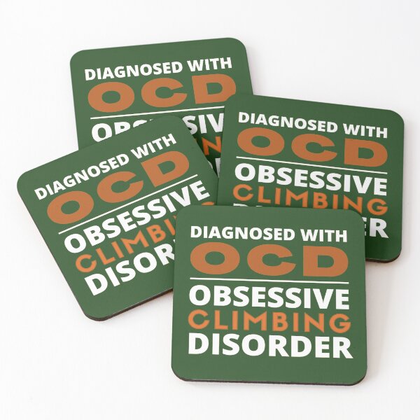 Item preview, Diagnosed with OCD: Obsessive Climbing Disorder designed and sold by TonsPOD.