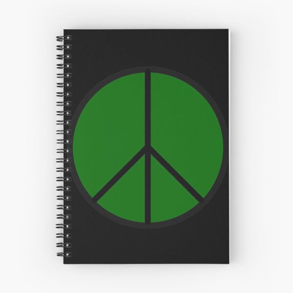 Item preview, Green Peace Sign on Black designed and sold by Greenwood2112.