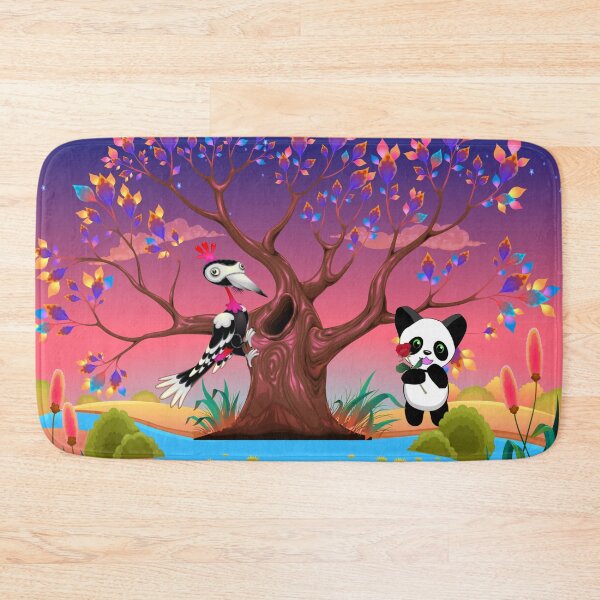 Item preview, Love at First Sight  - featuring Happy Panda and Miss Woodpecker. By Cute Kawaii Art. designed and sold by CuteKawaiiArt.