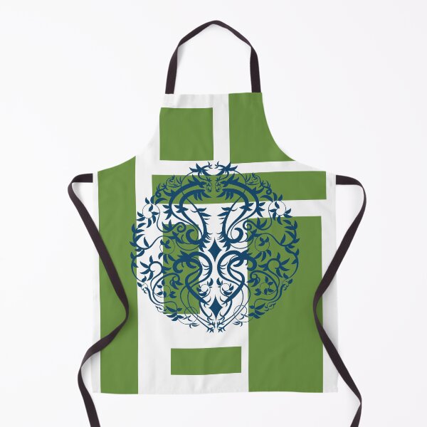 Item preview, Green squares blue flourish element  designed and sold by Lilith-Designs.