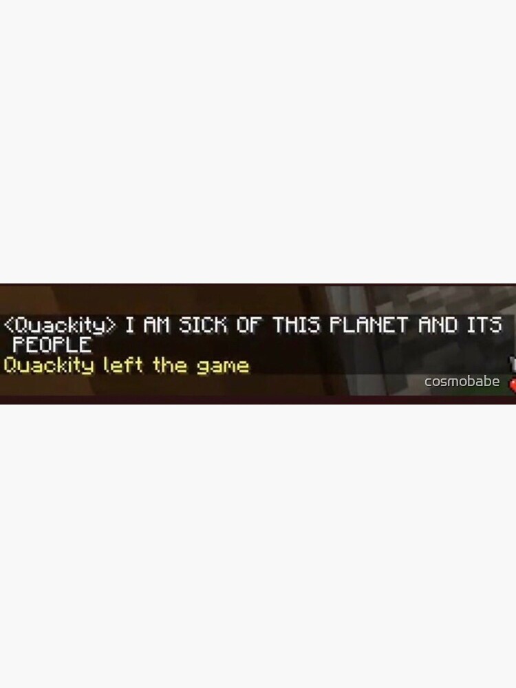 Quackity left the game by cosmobabe