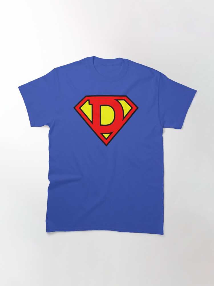 Thumbnail 3 of 7, Classic T-Shirt, Letter D | Super Letter Vol.1 designed and sold by GoodGamesMP.