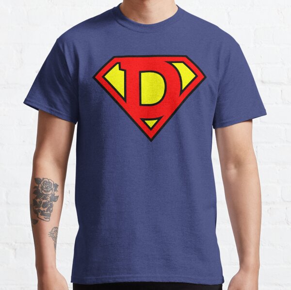 Superman Hombre de Acero Cara & Logo Premium Camiseta