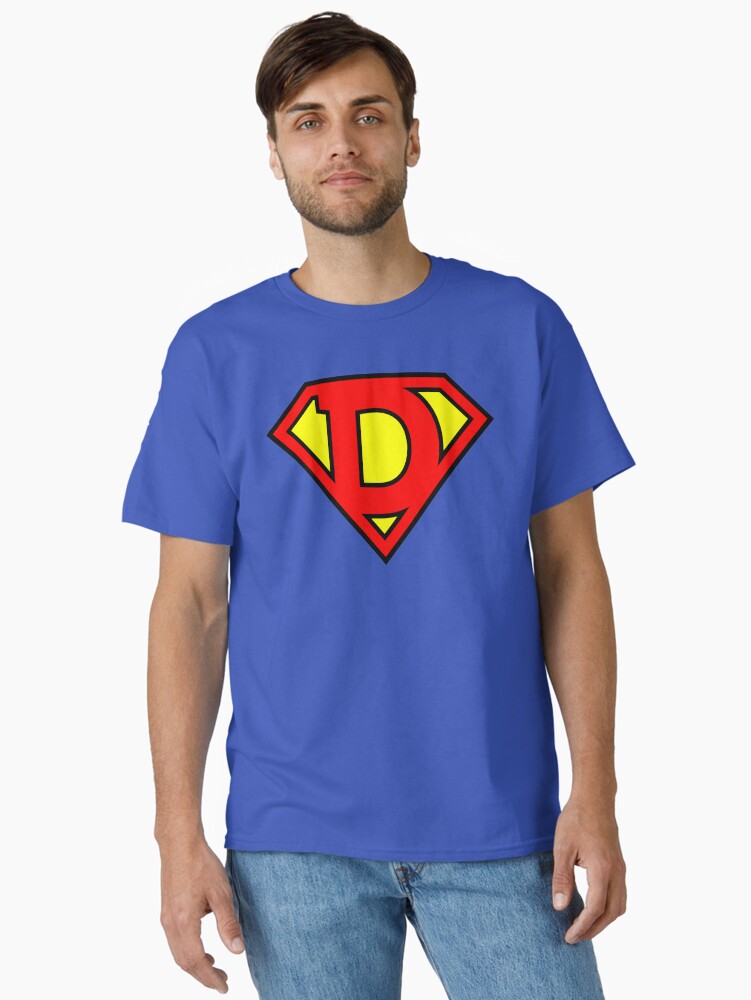 Thumbnail 2 of 7, Classic T-Shirt, Letter D | Super Letter Vol.1 designed and sold by GoodGamesMP.