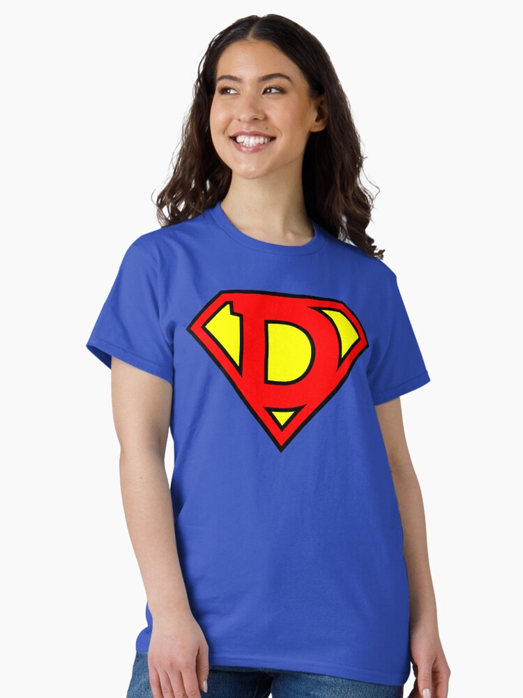 Thumbnail 1 of 7, Classic T-Shirt, Letter D | Super Letter Vol.1 designed and sold by GoodGamesMP.