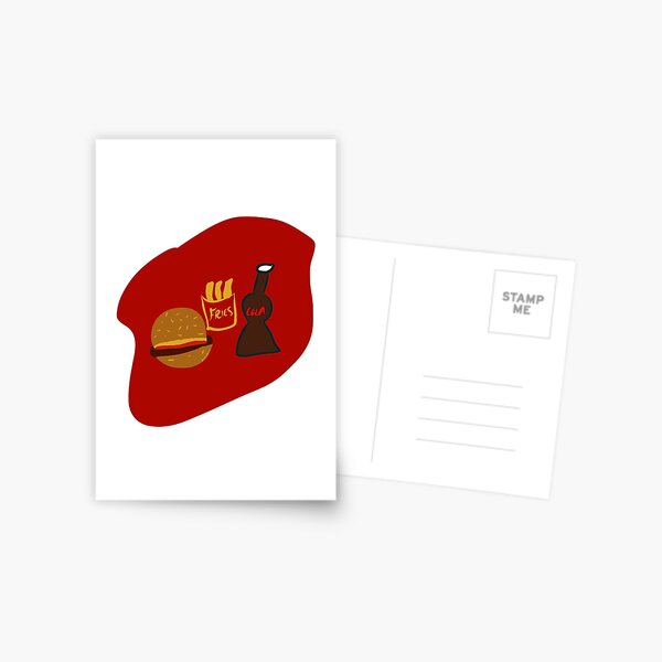 Hamburger Combo Postcard