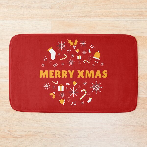 Item preview, Merry Xmas ornament pattern designed and sold by TrendingTees4u.