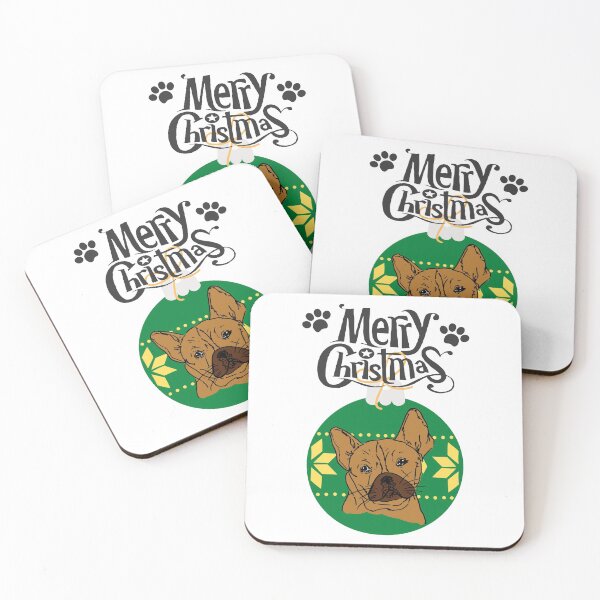 Item preview, Merry Christmas french bulldog designed and sold by NinaBetterNot.