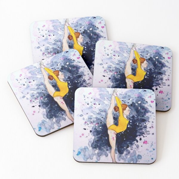 Item preview, Rythmic gymnastics line and wash painting designed and sold by horseaddicted.