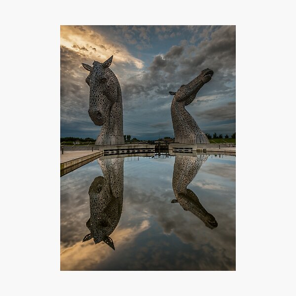 The Kelpies - Falkirk and Helix Park Photographic Print