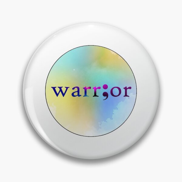 Item preview, Warrior Semicolon Sticker designed and sold by ArqDezines.