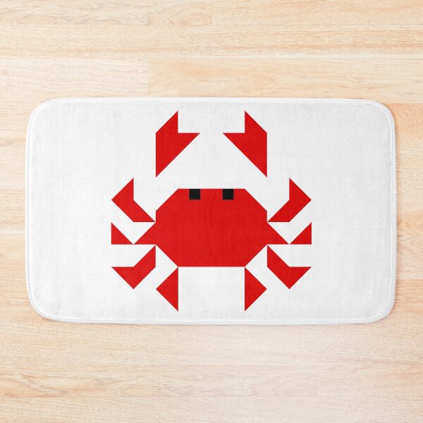 Item preview, Red Geometric Crab designed and sold by Sheila Pressley.