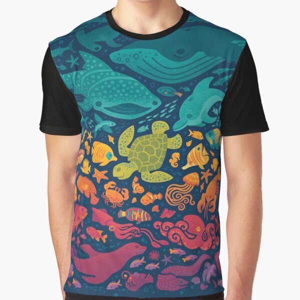 Aquatic Spectrum 2 Graphic T-Shirt
