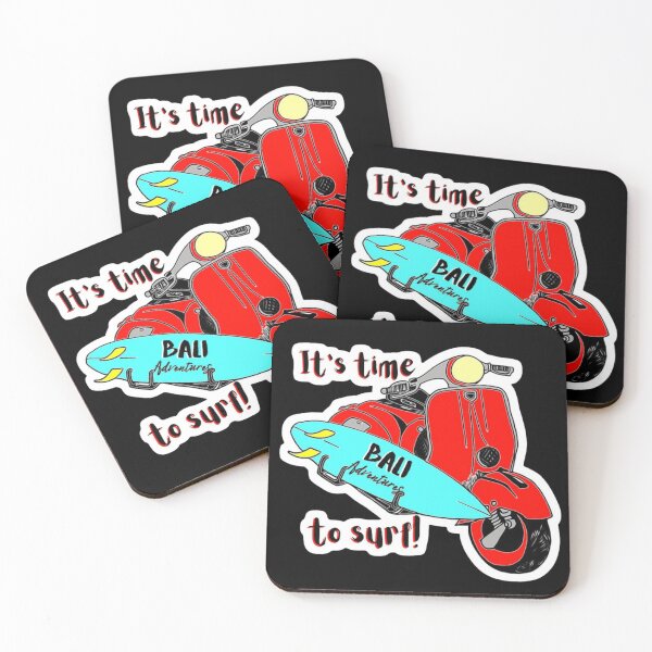 Item preview, Bali Adventures - It's time to surf! on black designed and sold by LittleAngy.