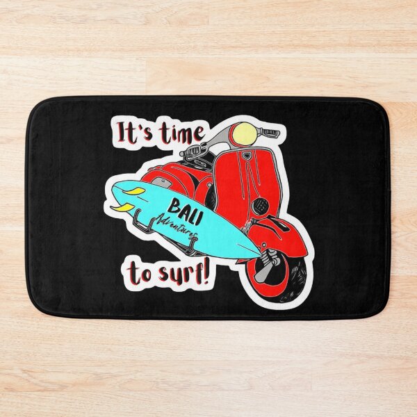 Item preview, Bali Adventures - It's time to surf! on black designed and sold by LittleAngy.