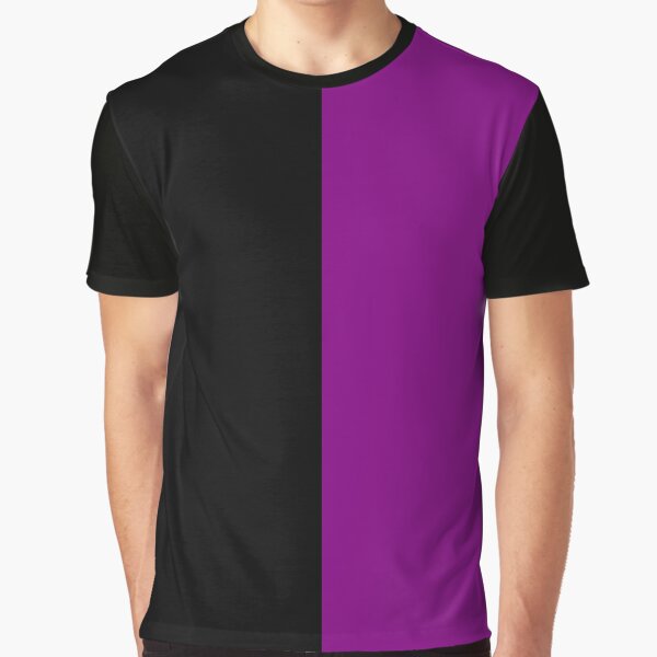 Black And Purple Graphic T-Shirt