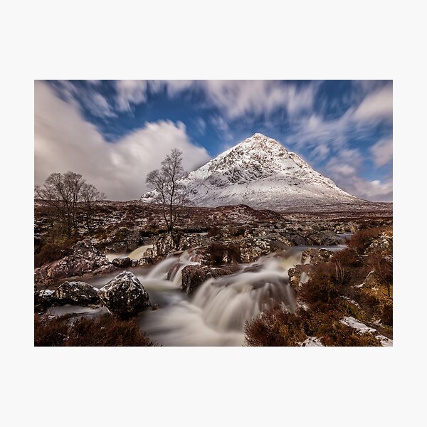 Buachaille Etive Mor at Glen Coe - Scottish Highlands Photographic Print