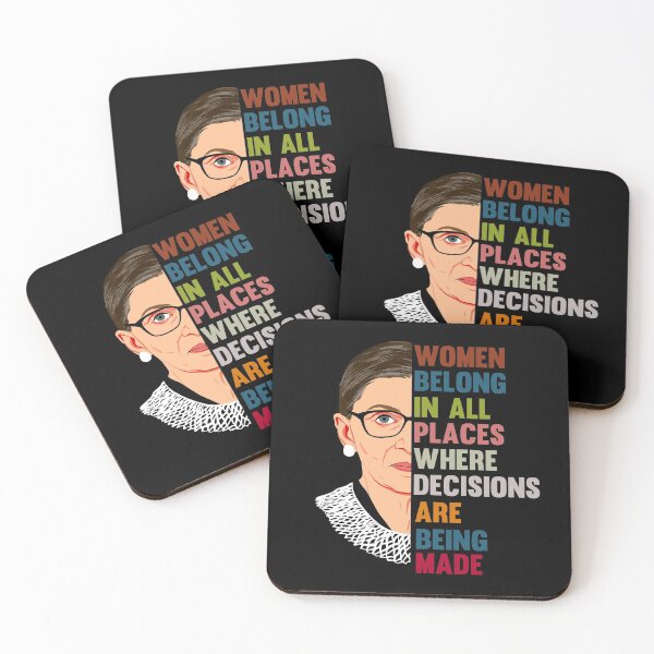 Item preview, Women Belong in All Places Where Decisions Are Being Made RGB Quote Women Empowerment  designed and sold by maploondesigns.