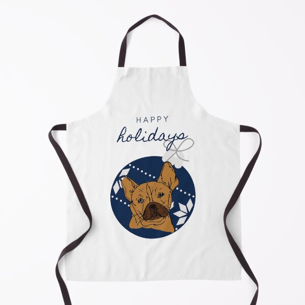Item preview, Happy holidays french bulldog designed and sold by NinaBetterNot.