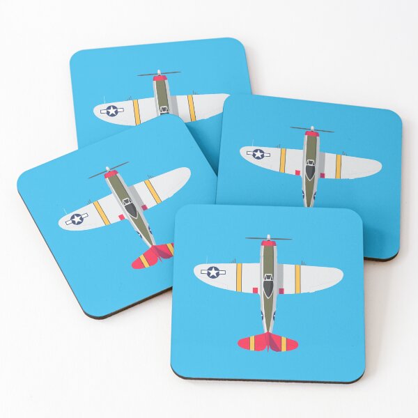 Item preview, P-47 WWII Fighter Aircraft - Red designed and sold by VoodooCircus.