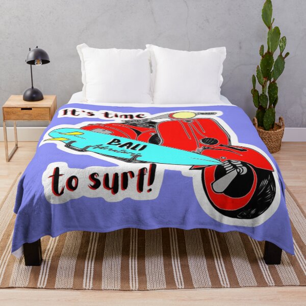Item preview, Bali adventures - It's time to surf! on blue designed and sold by LittleAngy.