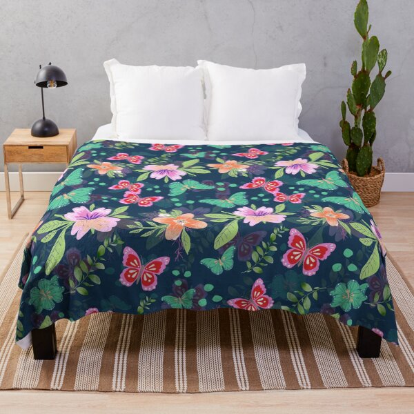 Item preview, Butterflies And Flowers Pattern designed and sold by bonfimarts.