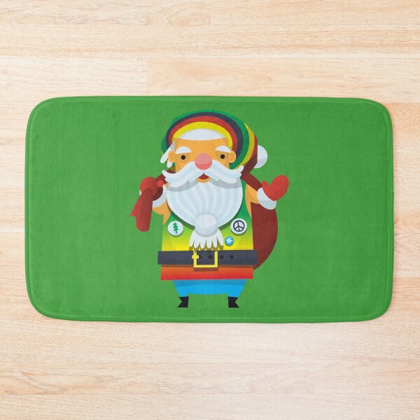 Item preview, Happy Christmas Jamaican Rasta Santa Claus designed and sold by TheNewAntique.