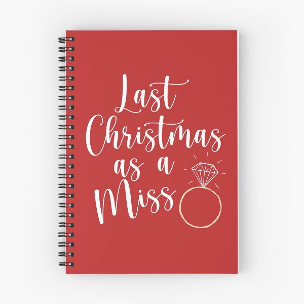 Item preview, Last Christmas As A Miss Collection - Engaged Bride to Be Gifts designed and sold by CMBPrints.