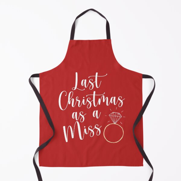 Item preview, Last Christmas As A Miss Collection - Engaged Bride to Be Gifts designed and sold by CMBPrints.