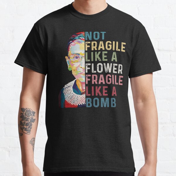 Item preview, Not Fragile Like a Flower Fragile Like a Bomb RGB Women Empowerment  designed and sold by maploondesigns.