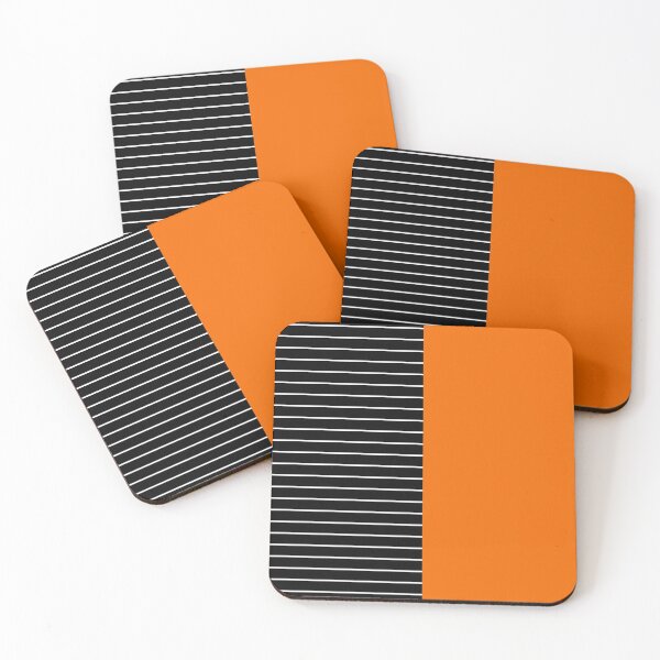 Item preview, Striped Block Solid Orange designed and sold by Miss Striped.