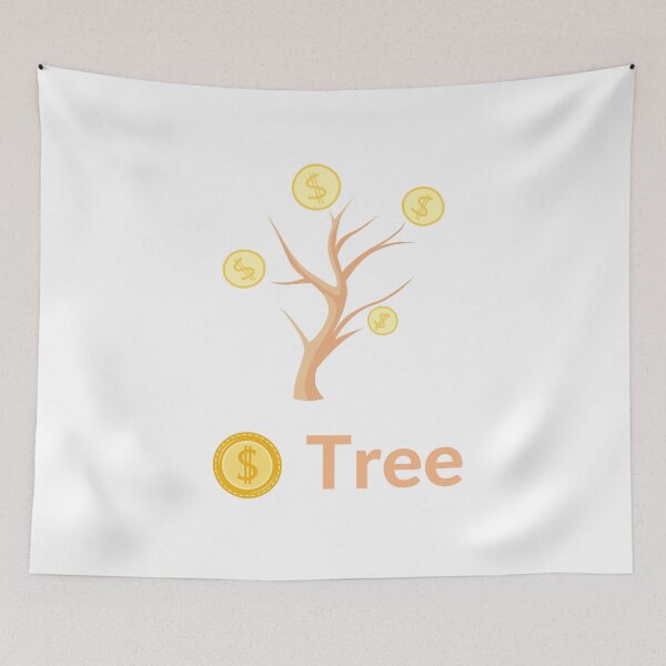 Aperçu de l'œuvre arbre à dollar créée et vendue par crazy merchs.
