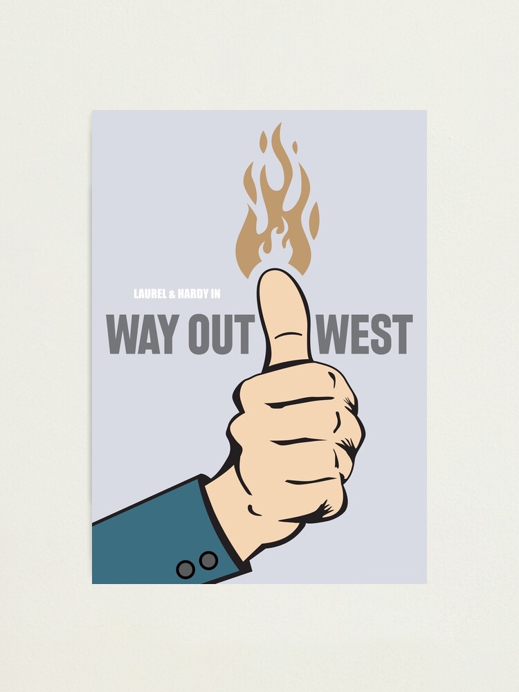 Alternate view of Way Out West - Alternative Movie Poster Photographic Print
