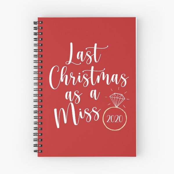 Item preview, 2020 Last Christmas As A Miss Collection - Engaged Bride to Be Gifts designed and sold by CMBPrints.