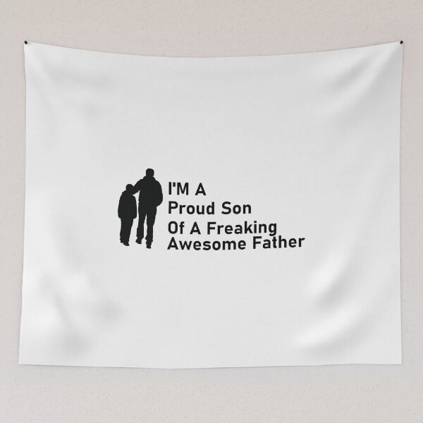 Item preview, i'm a proud son for a freaking awesome father shirt for fathers and sons  designed and sold by paradise-shirt.