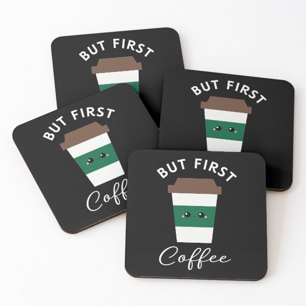 Item preview, But First Coffee | Kawaii Coffee Lover designed and sold by NocturnalEngg.