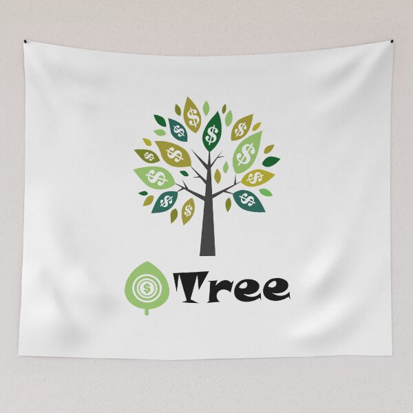 Aperçu de l'œuvre arbre à dollar créée et vendue par crazy merchs.