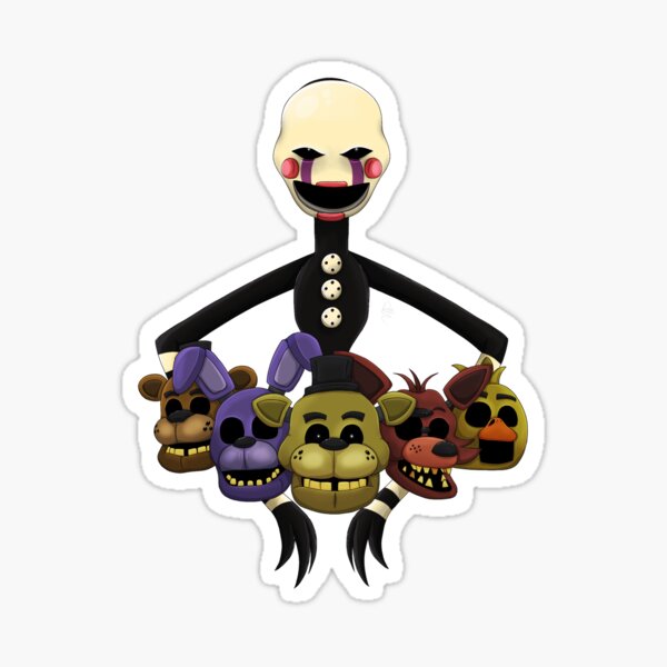 FNAF 2 Withered Animatronic Sticker Pack Sticker for Sale by