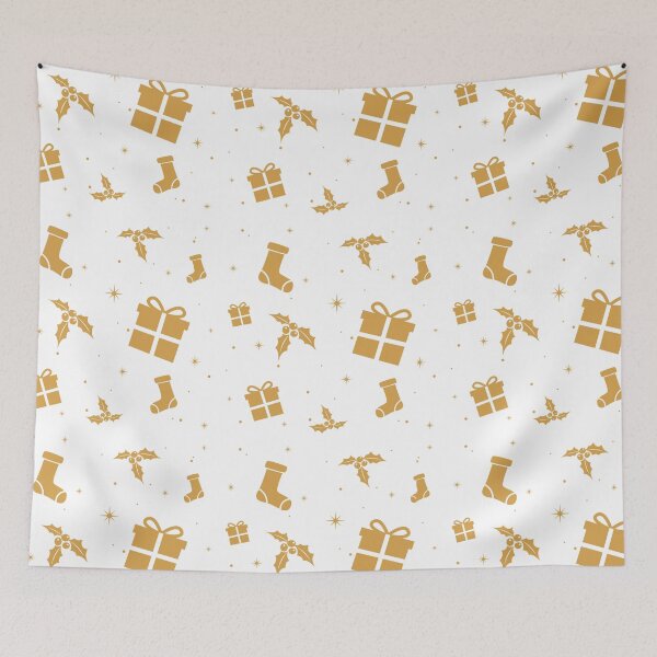 Item preview, Golden Christmas Pattern - Christmas Gifts Elements designed and sold by Borislav Shekerdzhiyski.